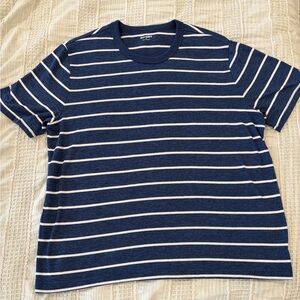 Old Navy Men’s Soft Washed Blue & White Striped Crewneck Tee Size XL